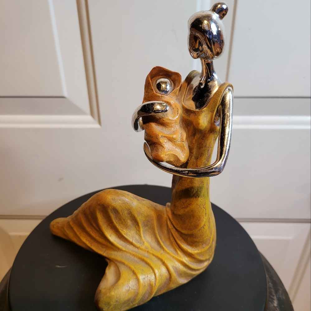 Mid-Century Modern Figurine Modonna and Child 8"